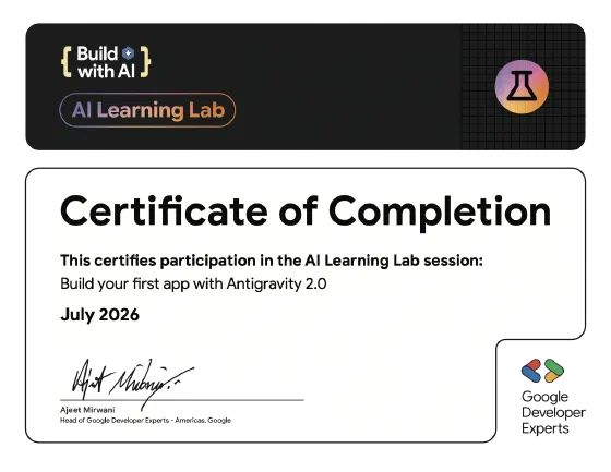 Google Ai Learning Lab Antigravity